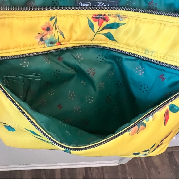 Lug RFID Quilted Crossbody Strap Flare 2 in Bouquet Yellow - Picture 6 of 9